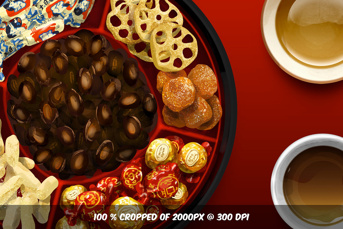 Chinese New Year Dishes Hand drawn, a Food Illustration by DickyJiang Illustrations (Photo 3 of 5)