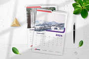 Wall Calendar 2024, a Print Template by Uiparvin (Thumbnail 2 of 2)
