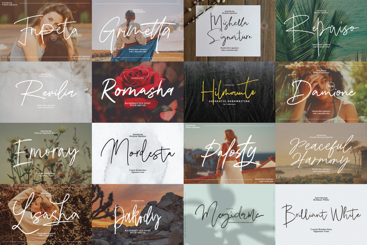 Casual Signature Font Bundles, a Handwritten Font by tebaltipislab (Photo 4 of 46)