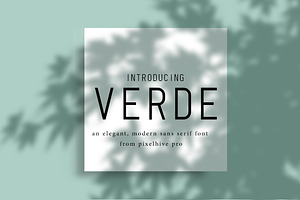 Verde Elegant Modern Font