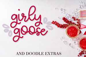 Girly Goose - A Monoline Script