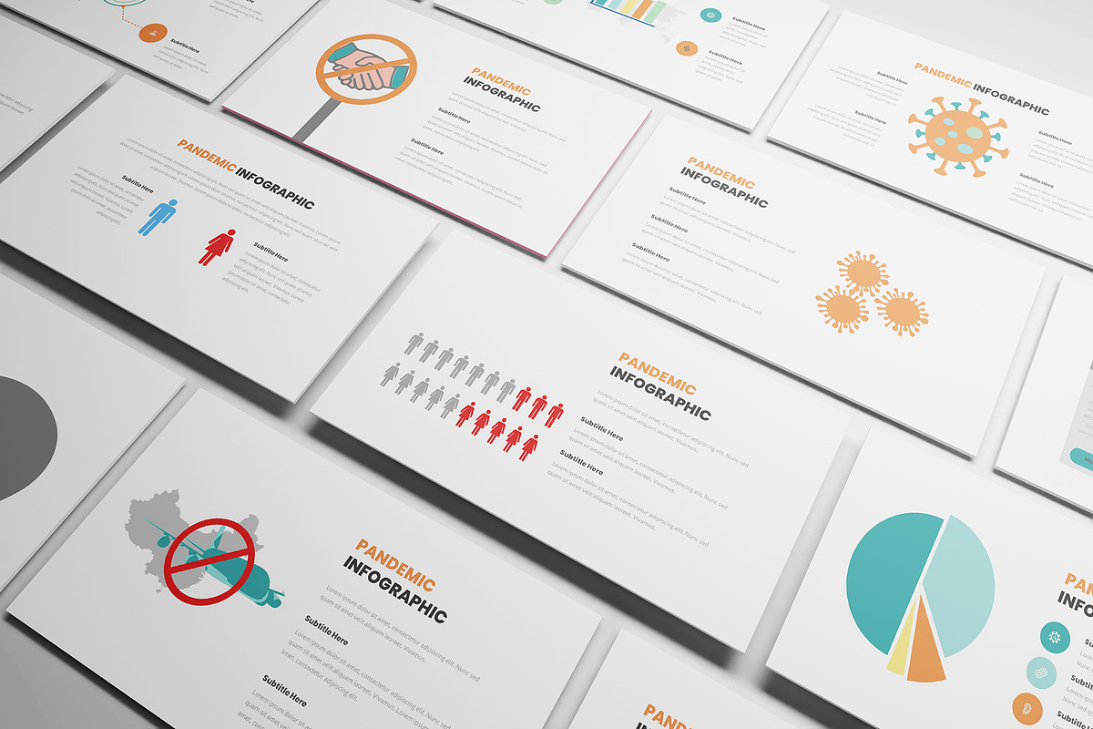 Pandemic Infographic Keynote, a Presentation Template by Formatika Studio (Photo 3 of 10)