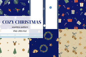 Cozy Christmas Seamless Pattern