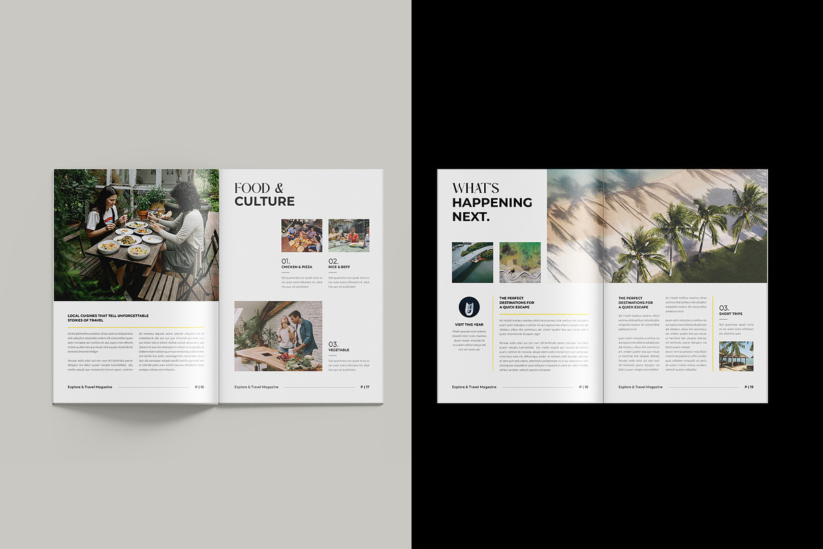 Explore Travel Magazine Template, a Magazine Template by StyleArt (Photo 9 of 11)