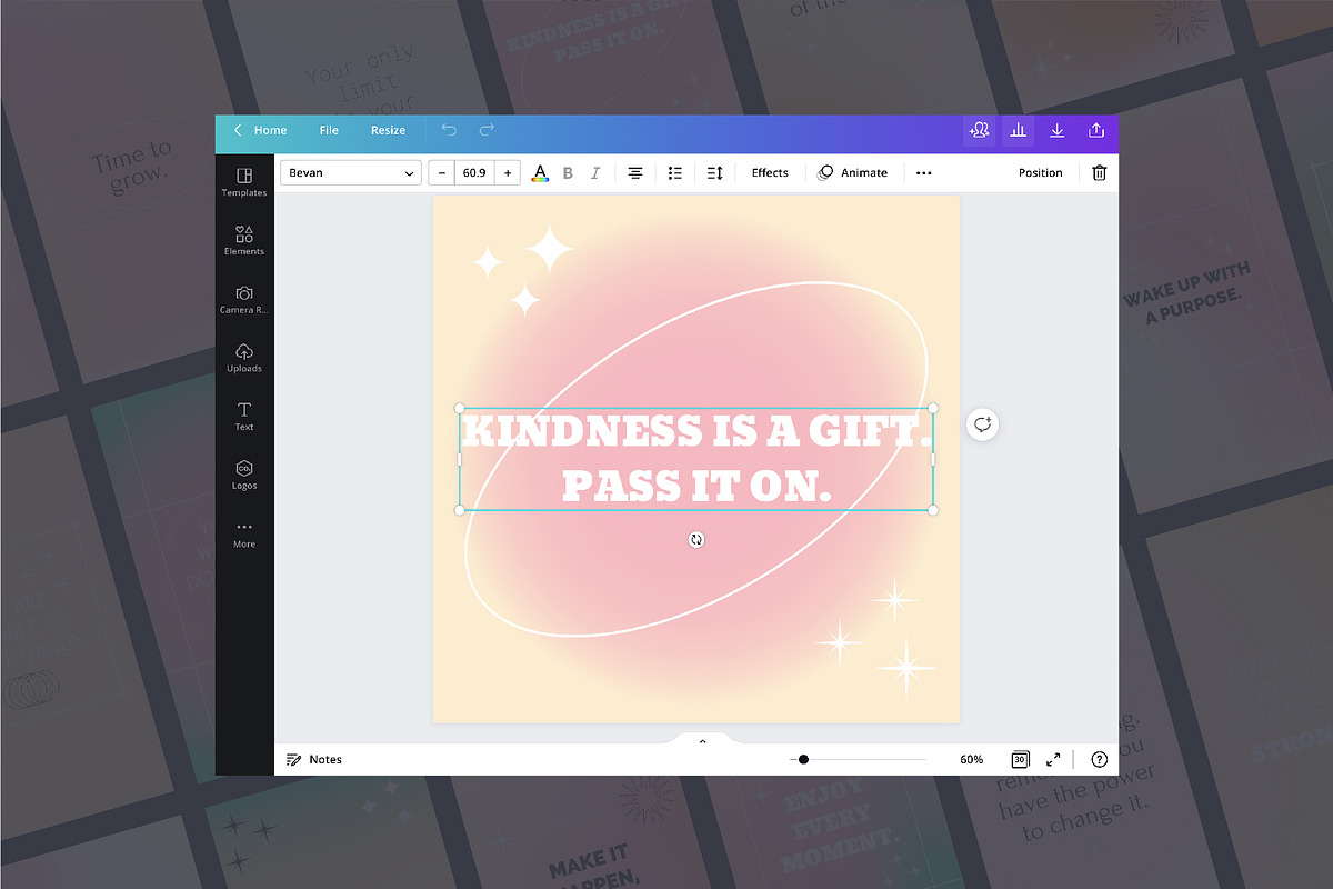 Canva Instagram Gradient Quotes, a Social Media Template by AnnArt (Photo 10 of 10)