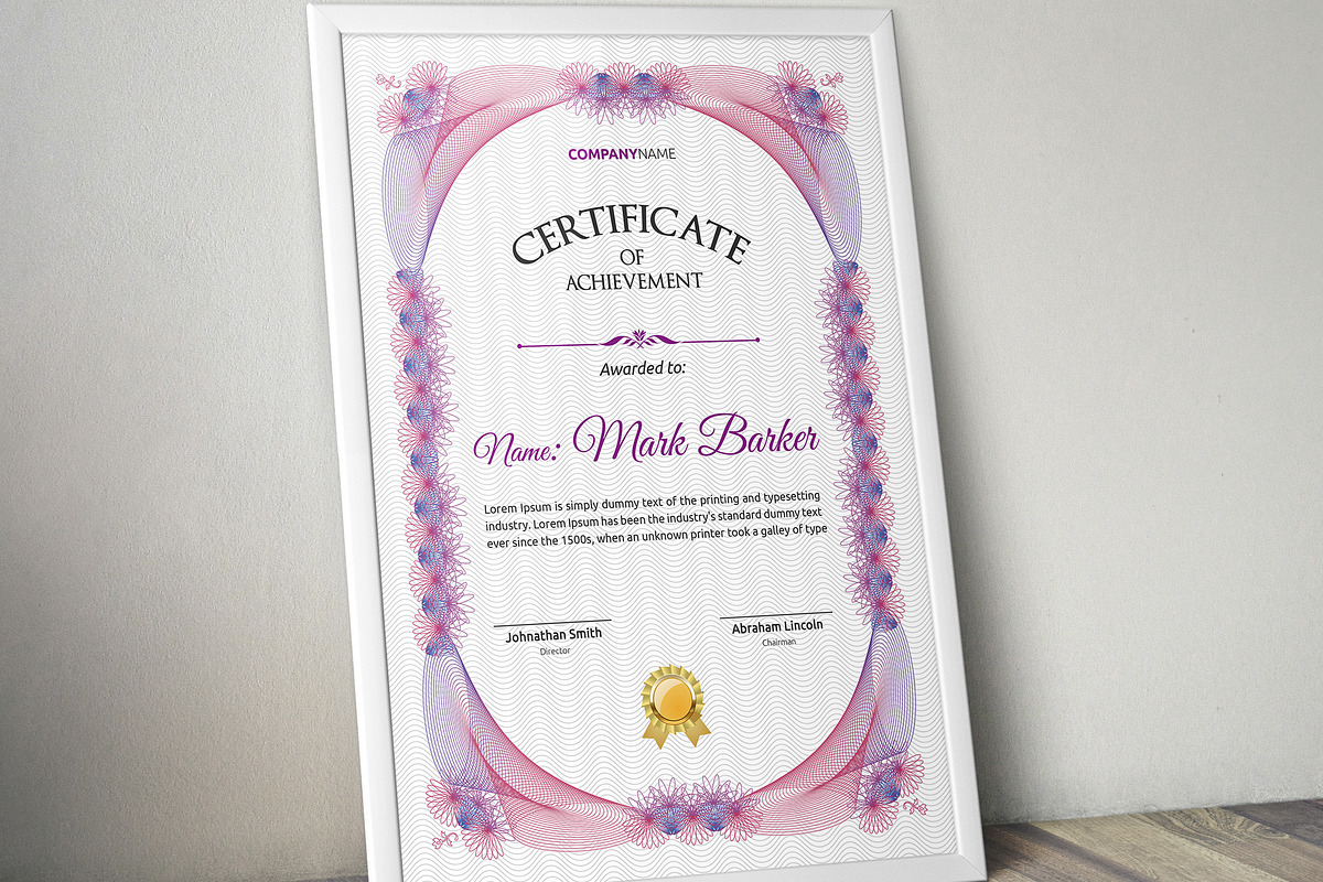 Vintage Certificate Bundle - MS Word, a Stationery Template by Curve Design (Photo 26 of 27)