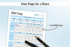 Diet Planner, Food Log, Diet Tracker