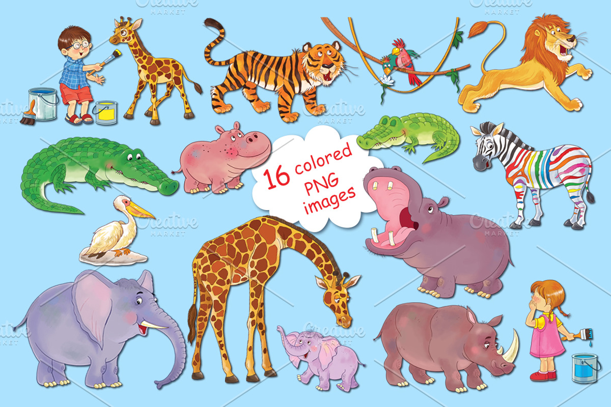 Cute African animals, an Animal Illustration by Haso (Photo 7 of 11)