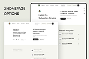 Brooks - Portfolio Website Template, a Landing Page Template by Somesquare Supply (Thumbnail 2 of 6)