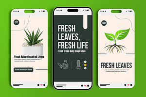 Nature Social Media Story Template, a Social Media Template by MightyDesign