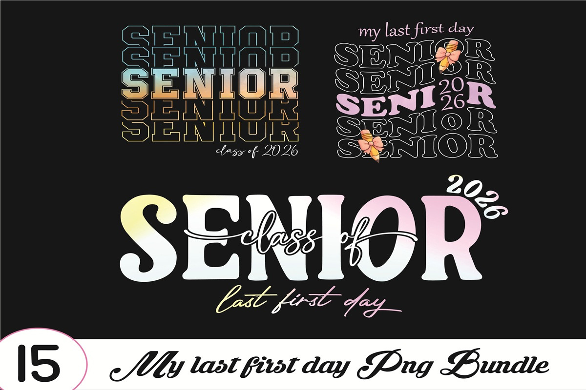 First and Last Day School Png Bundle, an Object Graphic by Digi_Design_World (Photo 3 of 4)