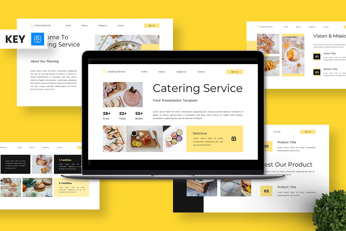 Catering Service - Food Keynote, a Presentation Template by Deepslide Studio (Photo 1 of 4)