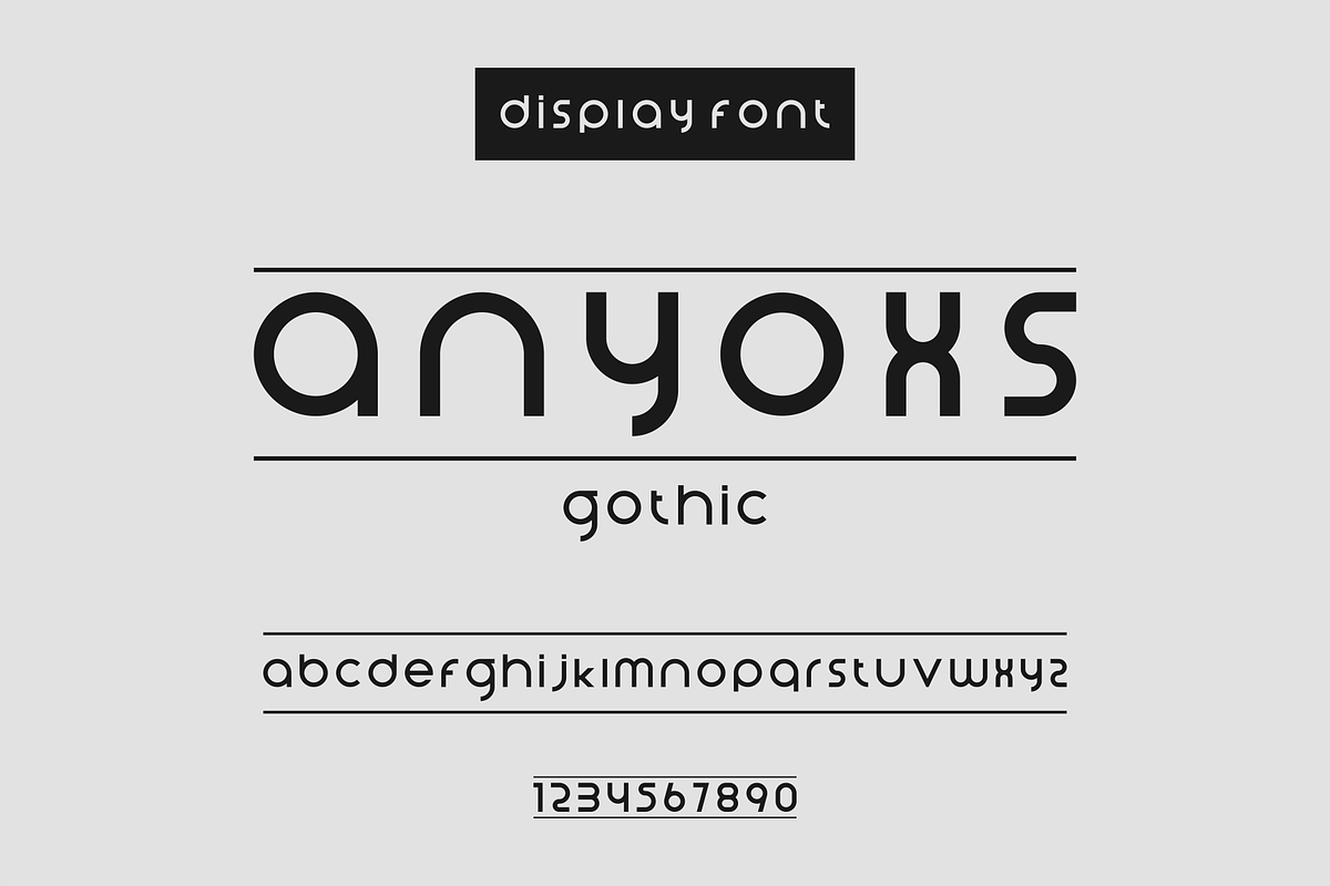 anyoxs gothic, a Sans Serif Font by ulndsgn (Photo 1 of 3)