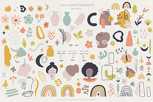 Abstract Spring Patterns & Clipart