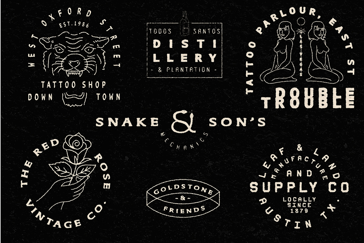 TEXTURE FONT COLLECTION (10 fonts), a Serif Font by Tropical Type (Photo 10 of 11)