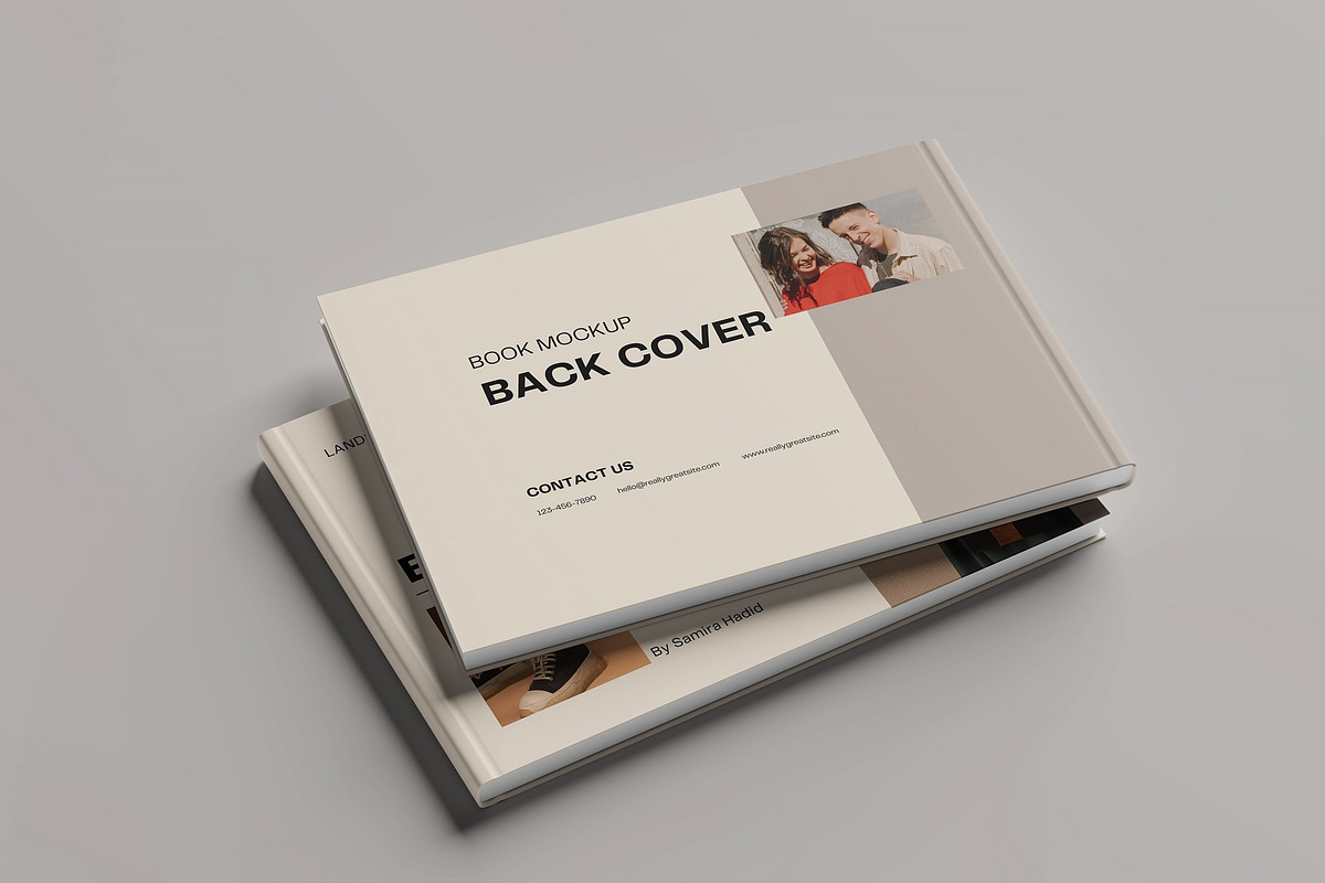 Landscape Book Mockup, a Books & Magazine Mockup by Tokobeta (Photo 2 of 11)