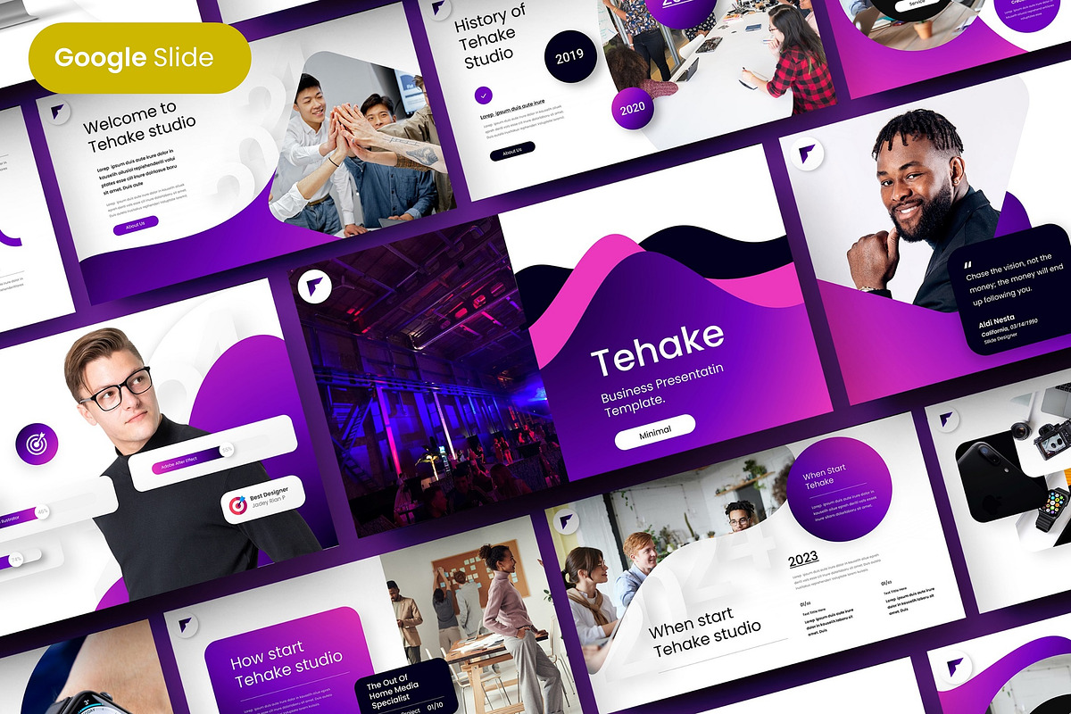 Tehake - Business Google Slide, a Presentation Template by Dens Creative Studio (Photo 1 of 6)
