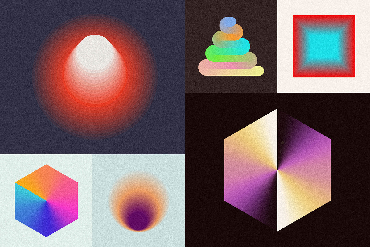 Blender 2: 160 Gradient Blend Shapes, an Object Graphic by RuleByArt (Photo 5 of 23)