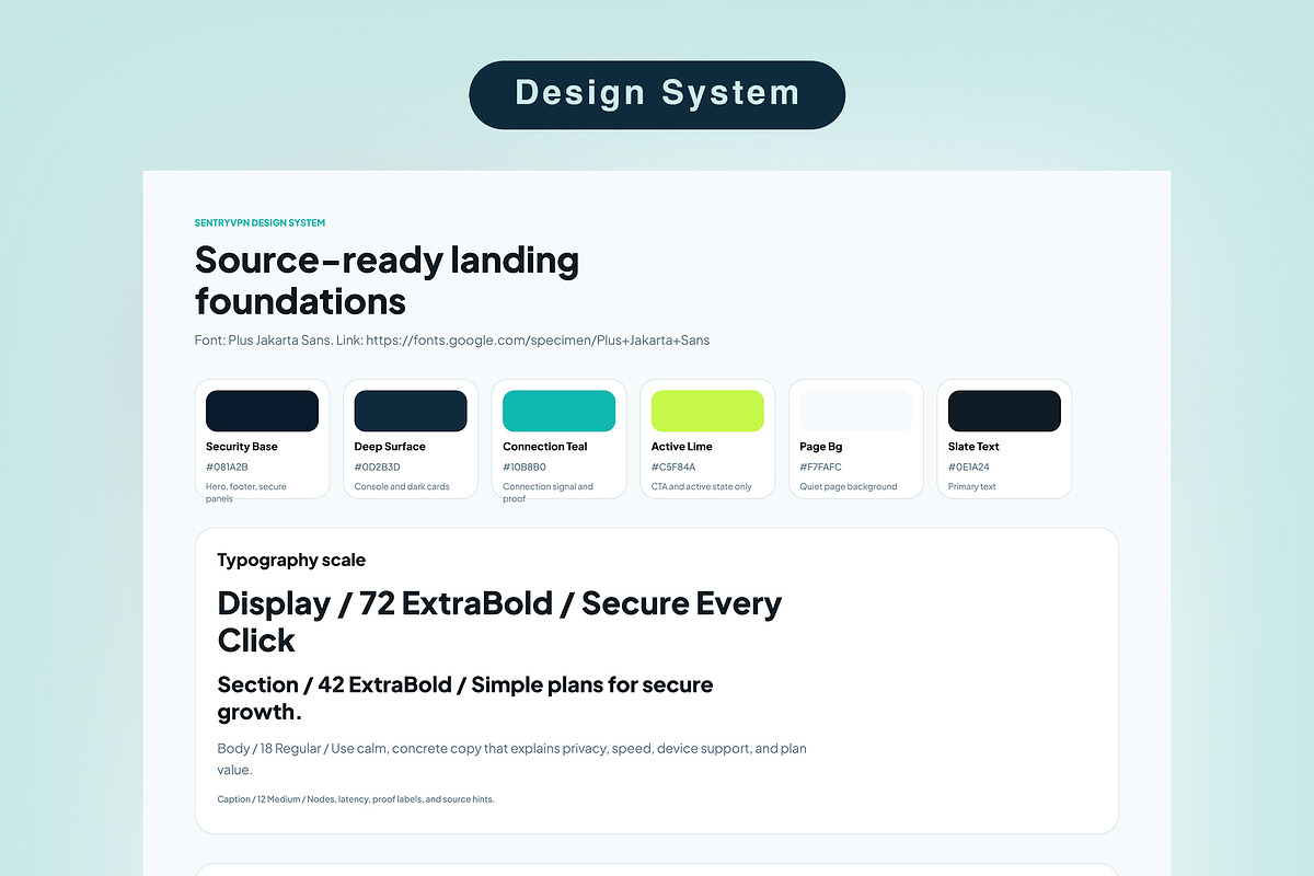Secure VPN Landing Page Template, an UI Kit Template by Pitchlook.Studio (Photo 2 of 3)