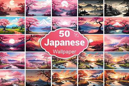Japanese Wallpaper, a Wallpaper Graphic by Forhadx5
