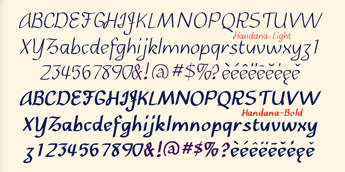 Handana, a Handwritten Font by Ingrimayne Type (Photo 8 of 9)