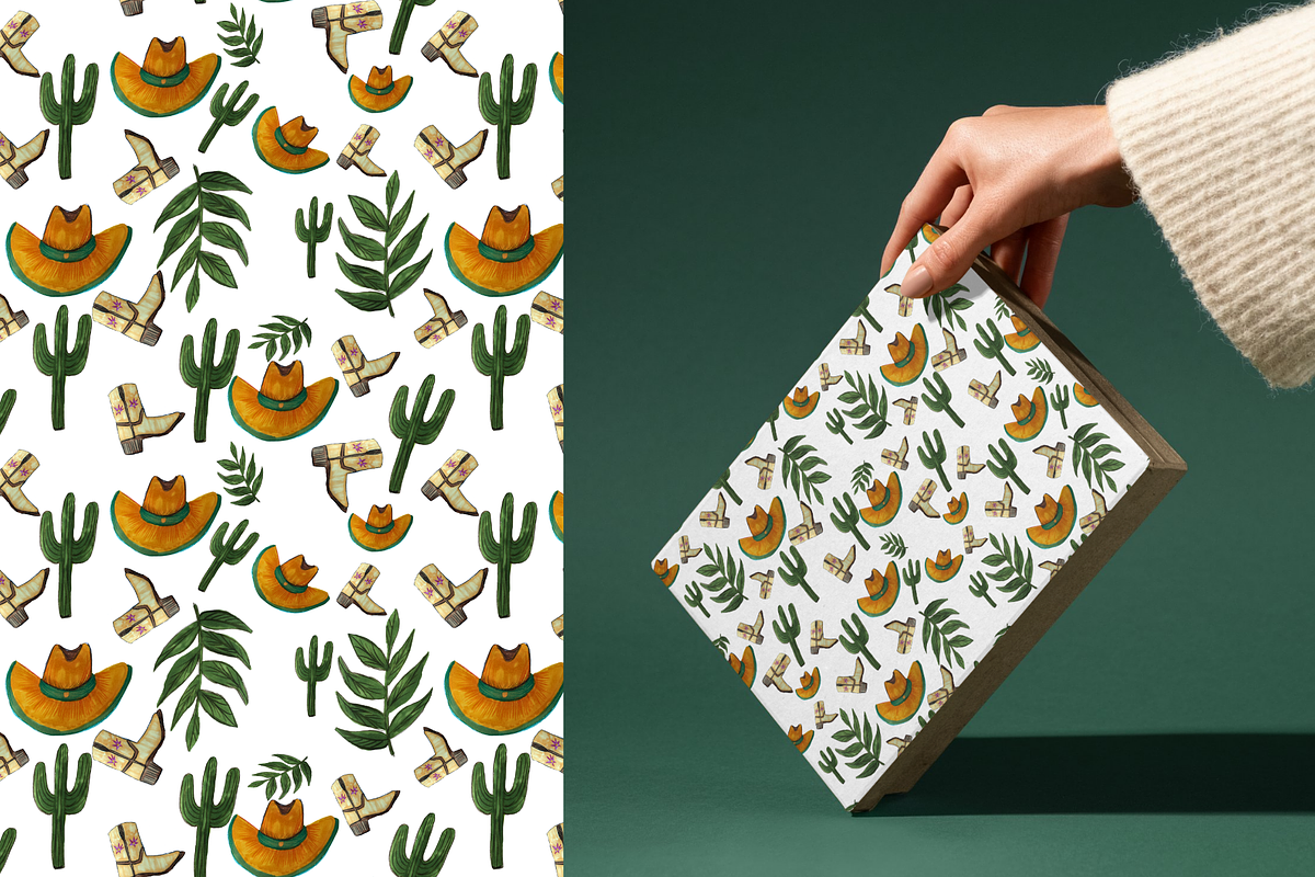 Western Y'all Yeehaw Patterns, a Decorative Illustration by Chantelle T Illustrations (Photo 3 of 9)