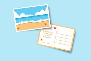 Summer Post Card, a Card Template by Artnivora.Std