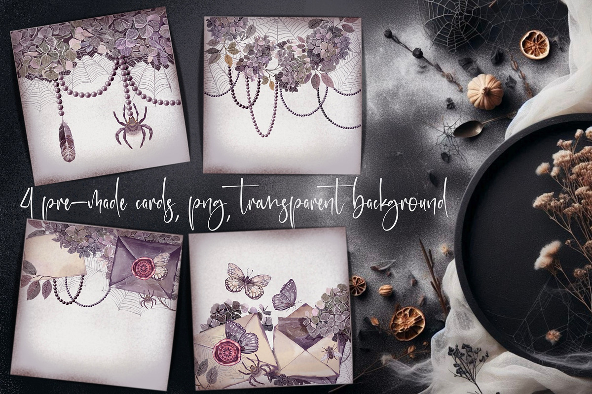 Boho Mystery Halloween collection, a Decorative Illustration by Shabbypie (Photo 6 of 14)