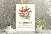 Set Seamless Flowers Roses Chamomile, a Pattern Graphic by Vintage (Thumbnail 12 of 14)