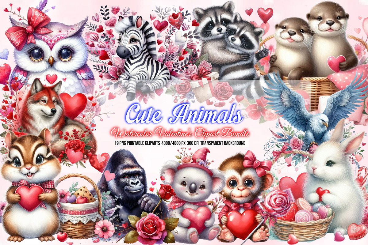 Mega Watercolor Clipart Bundle, a Seasonal Illustration by Craft Nest (Photo 16 of 20)