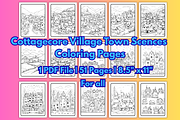 1PDF 51 SCENSE CUTE COTTAGE VILLAGE, a Decorative Illustration by Vachira Digital Studio (Thumbnail 1 of 4)