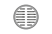 Stylized Manhole Cover with Slots, an Object Graphic by Billah Hub (Thumbnail 3 of 3)