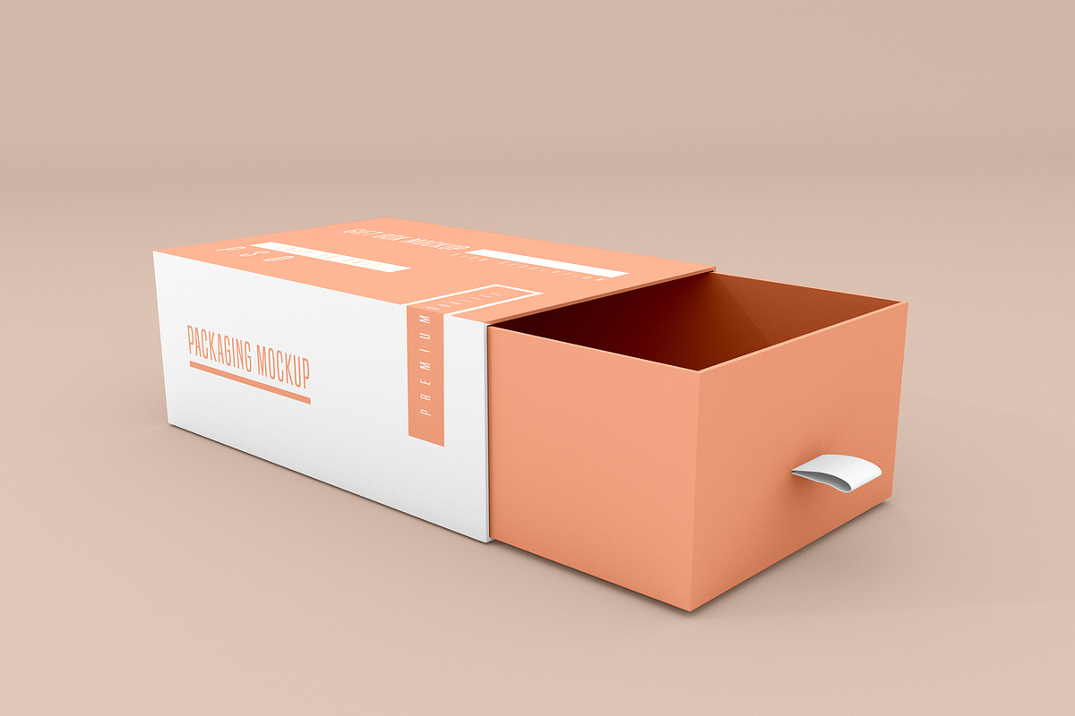 Gift Box Mockup, a Print Template by ZAAS (Photo 5 of 9)