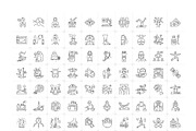 Yoga and Meditation Icon Set, an Outline Icon by Prosymbols (Thumbnail 5 of 5)