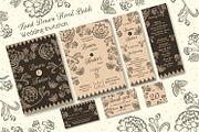 Hand Drawn Floral Batik Wedding Inv., an Invitation Template by Lyllopop (Thumbnail 1 of 2)
