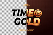 Text Effect Time is Gold, a Layer Style Add-On by Navy Graphic (Thumbnail 2 of 2)