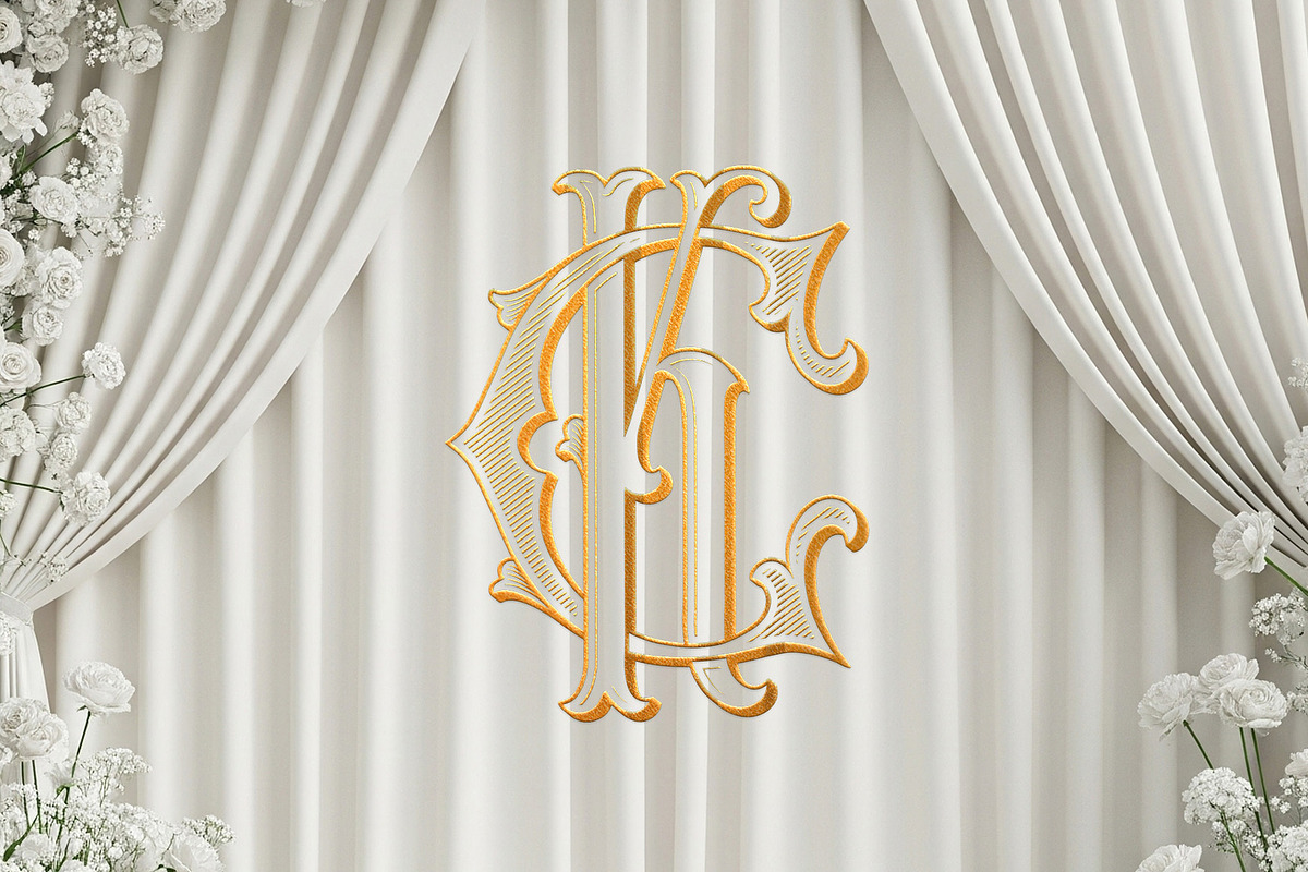 Luxury Vintage Monogram Logo CK/KC, an Object Graphic by Kaizla03 (Photo 6 of 7)