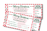 Christmas Plane Boarding Pass, a Card Template by YasdeyDesigns (Thumbnail 2 of 8)