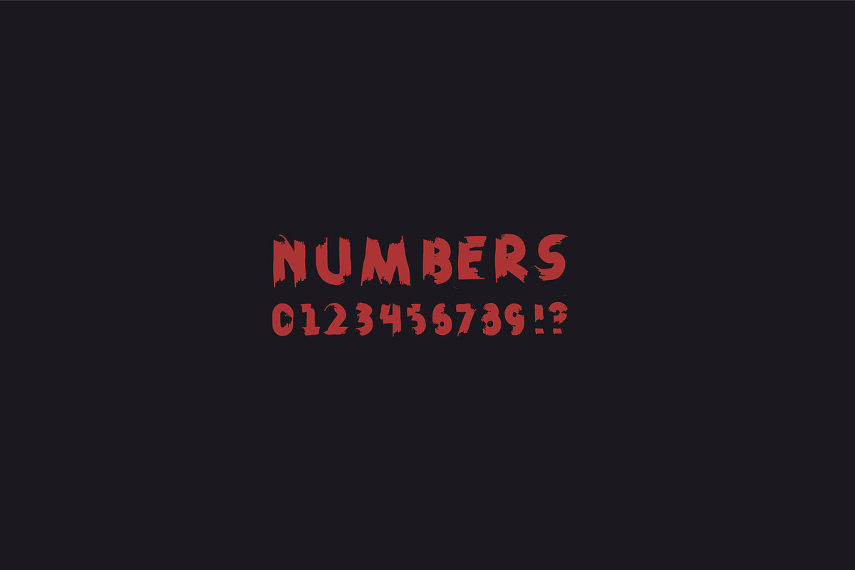 Vector Font. Brush preview 5