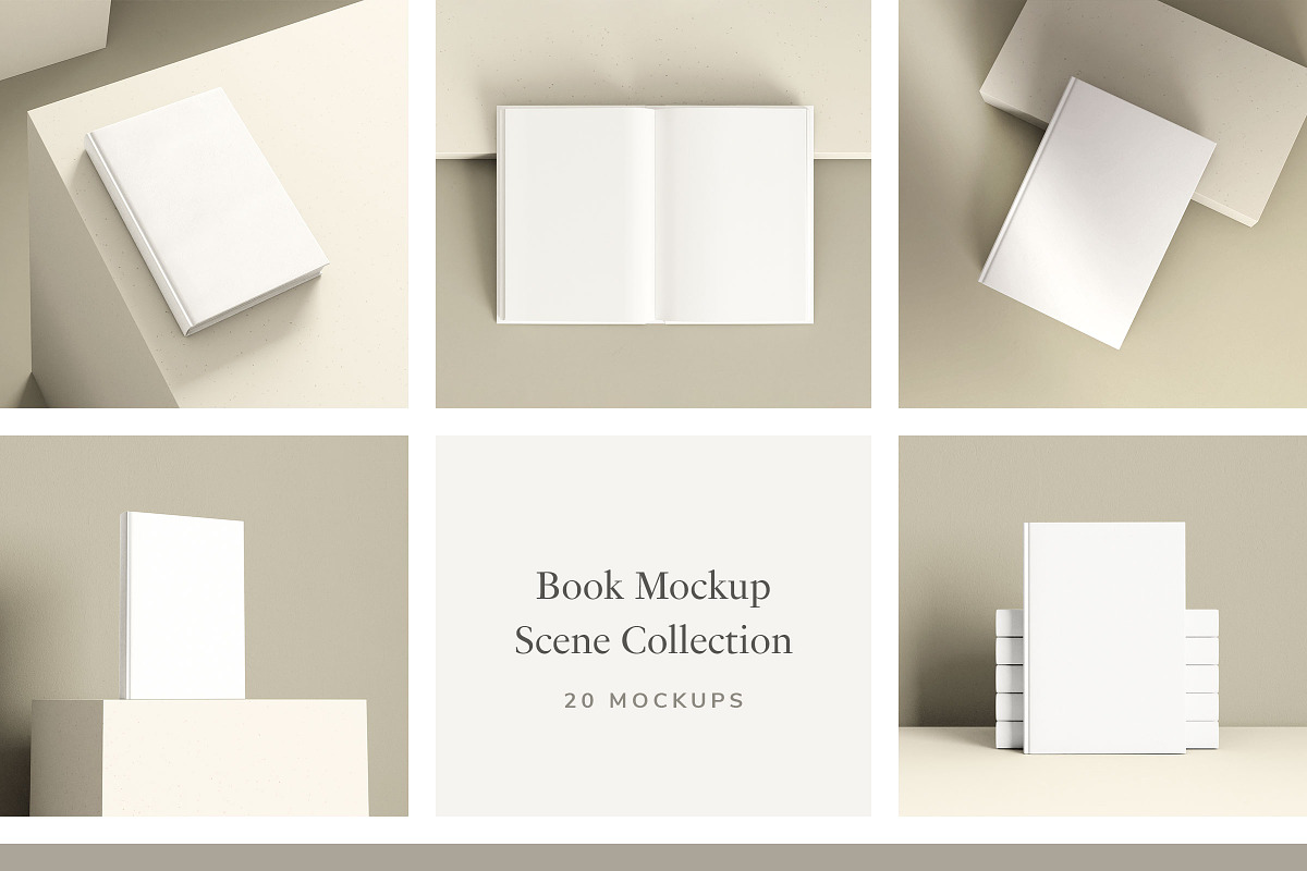 Book Mockup Scene Collection, a Books & Magazine Mockup by Ruben Stom (Photo 1 of 13)