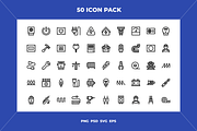 Electricity icons, an Outline Icon by Wencory (Thumbnail 1 of 2)