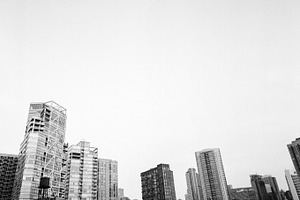 B&W Chicago Skyline II [Analog]