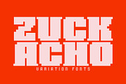 Zuck Acho, a Sans Serif Font by senzana (Thumbnail 1 of 8)