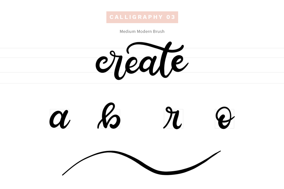 Sketchbook Brushes 1: Calligraphy preview 4
