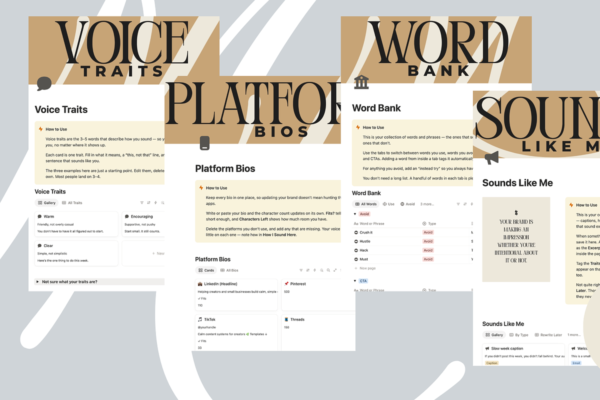 MONOGRAM | Brand Vault for Notion, a Marketing Template by Small Studio (Photo 4 of 6)