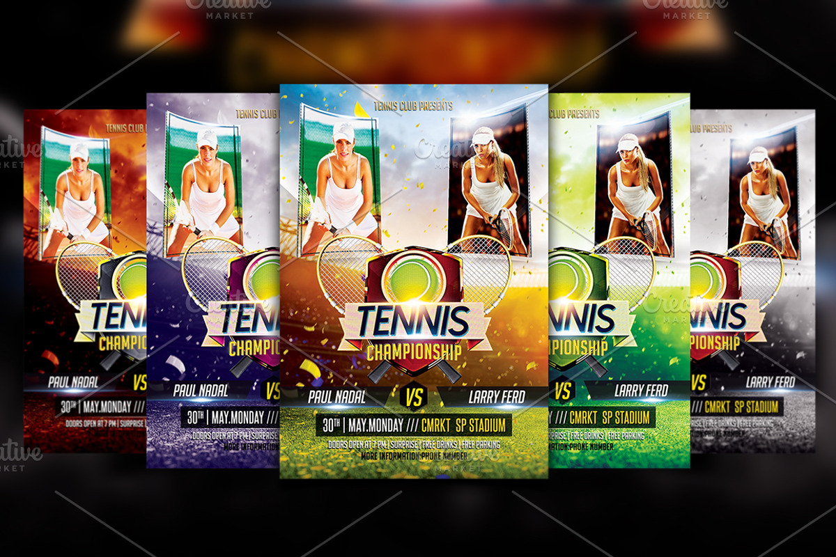 Tennis Flyer, a Flyer Template by Basez Flyers (Photo 1 of 5)