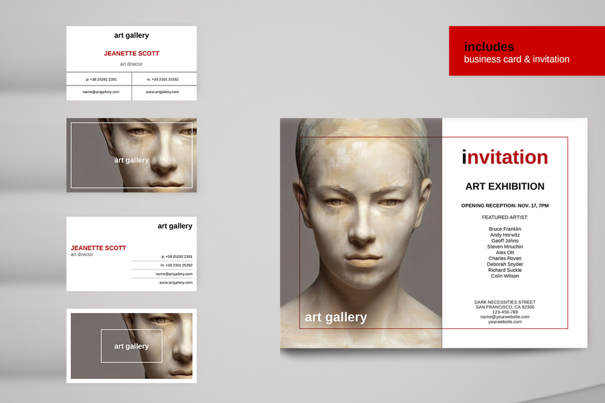 Art Gallery Package, a Brochure Template by Boris Cupac (Photo 17 of 26)