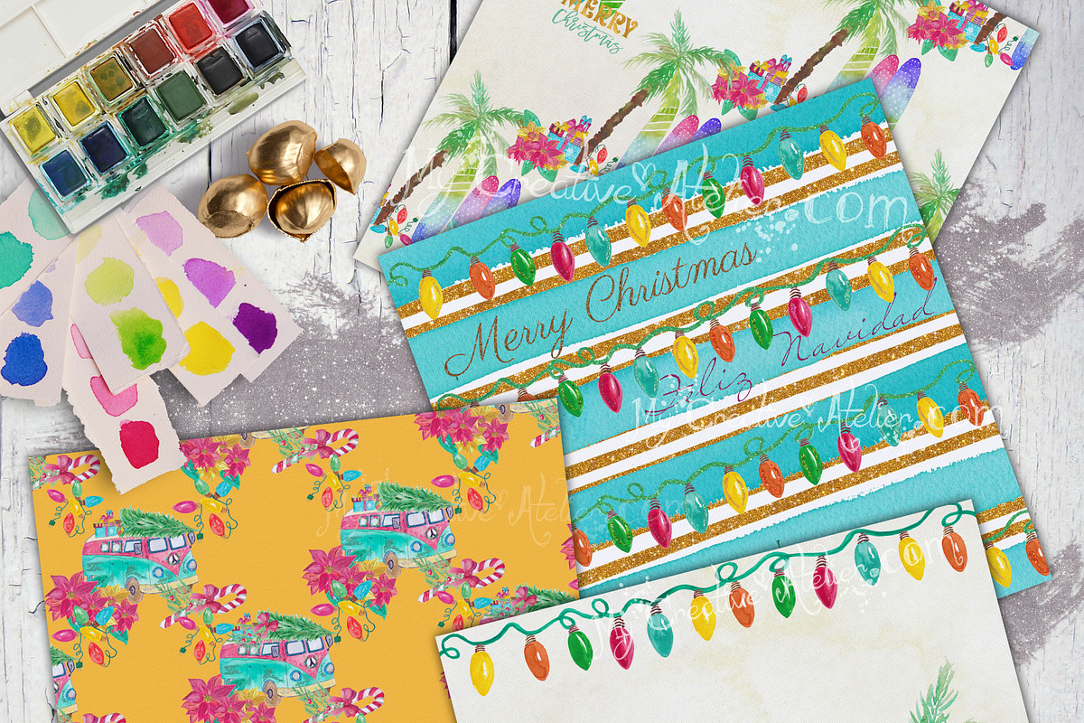 Christmas Digital Paper., a Pattern Graphic by My Creative Atelier (Photo 4 of 4)