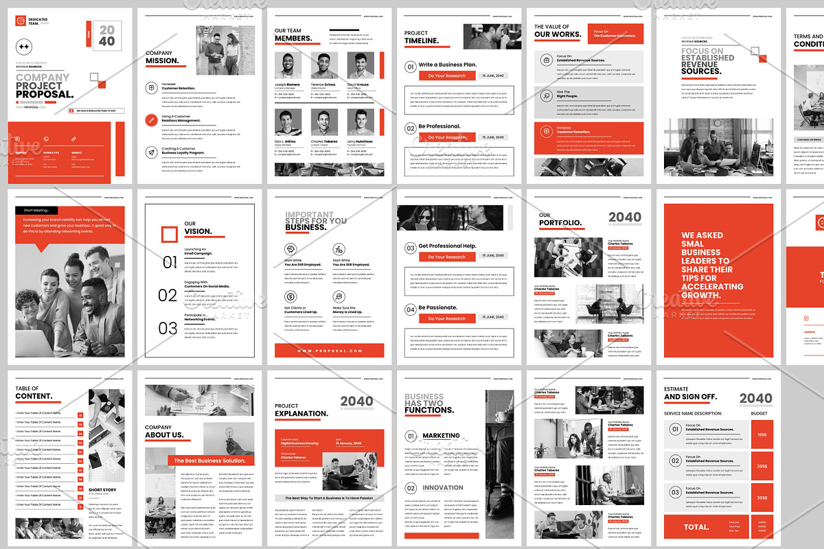 Company Project Proposal Design, a Brochure Template by FlyeredTemplate (Photo 16 of 18)