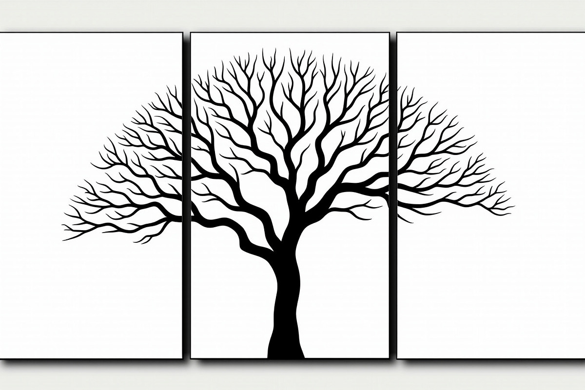 Multi-Panel Tree Silhouette Laser, a Graphic by balal (Photo 8 of 9)
